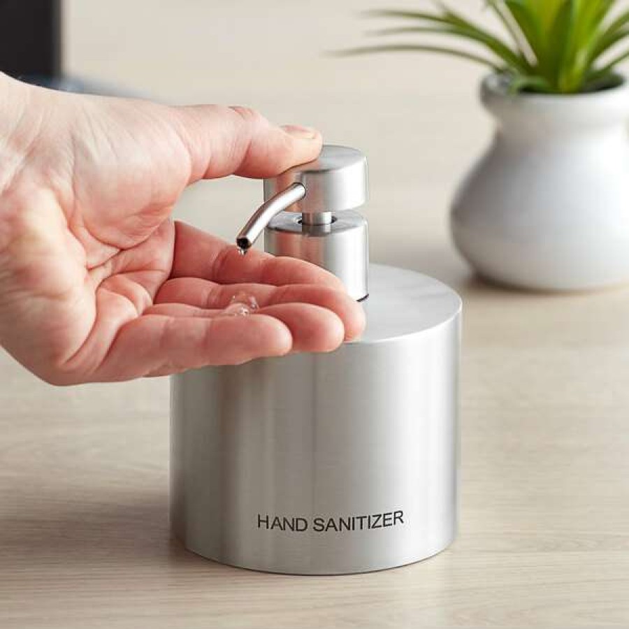 Hand Soap And Sanitizer * | American Metalcraft Dpss16 16 Oz. Stainless Steel Hand Sanitizer Dispenser