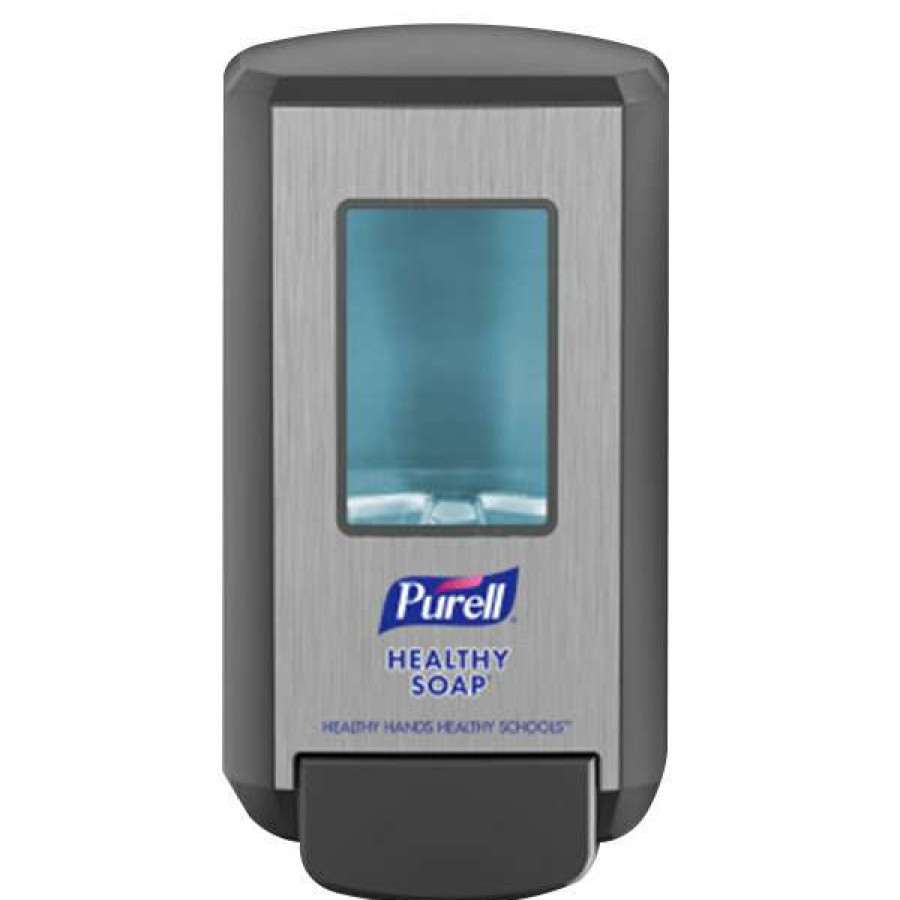 Hand Soap And Sanitizer * | Purell 5114-01 Healthy Soap Education Cs4 1250 Ml Graphite Gray Manual Soap Dispenser