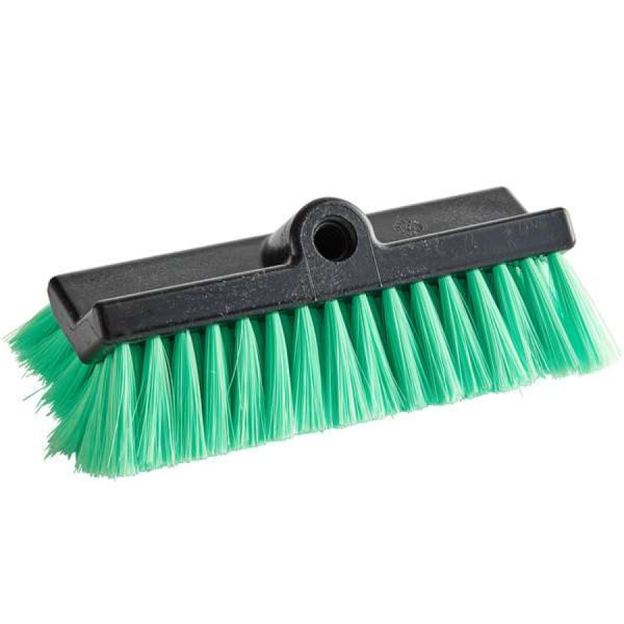 Cleaning Tools & Supplies * | Carlisle 36129775 Flo Thru 10 Green Unflagged Dual Surface Vehicle And Wall Cleaning Brush