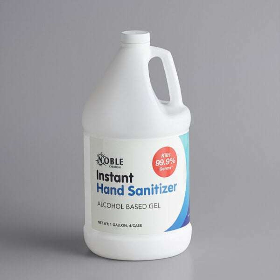 Hand Soap And Sanitizer * | Noble Chemical 1 Gallon Alcohol Based Gel Instant Hand Sanitizer