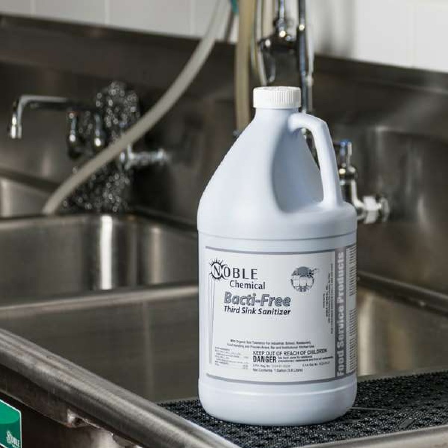 Cleaning Chemicals * | Noble Chemical Bacti-Free 1 Gallon / 128 Oz. Third Sink Sanitizer