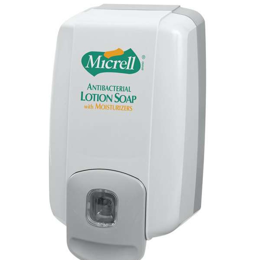 Hand Soap And Sanitizer * | Micrell 2225-08 Nxt 2000 Ml Dove Gray Maximum Capacity Manual Hand Soap Dispenser