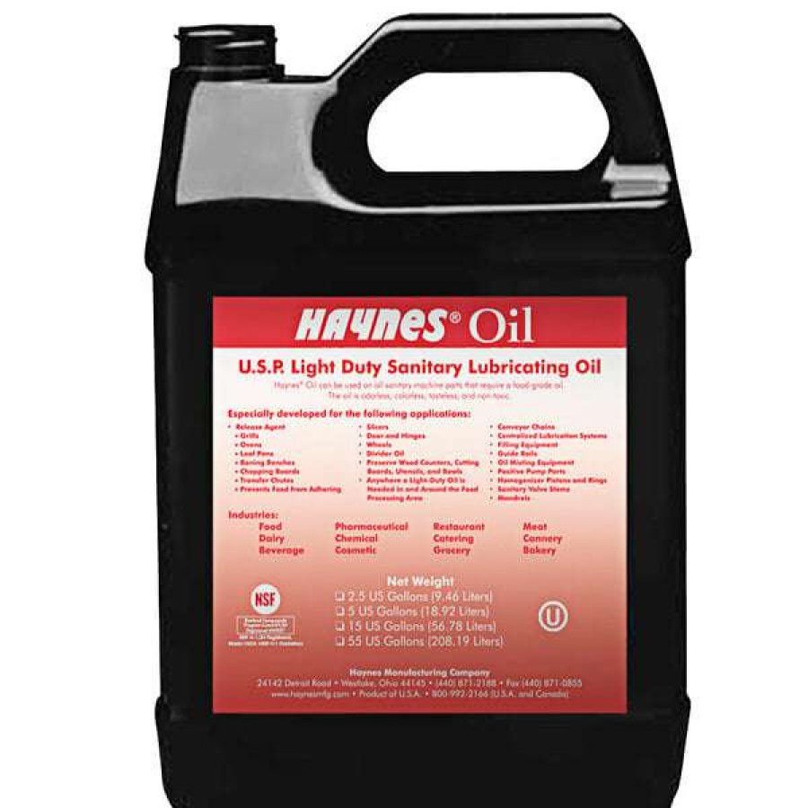 Cleaning Chemicals * | Haynes Manufacturing Haynes 40 2.5 Gallon Light-Duty Sanitary Oil