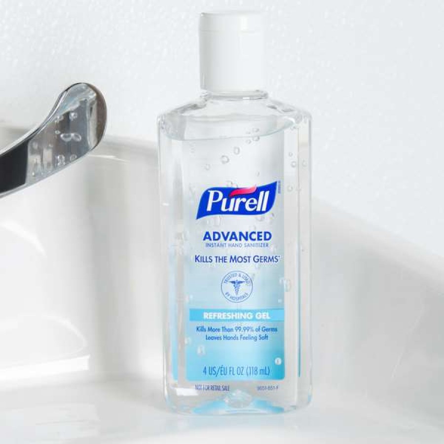 Hand Soap And Sanitizer * | Purell 9651-24 Advanced 4 Oz. Instant Hand Sanitizer 24/Case