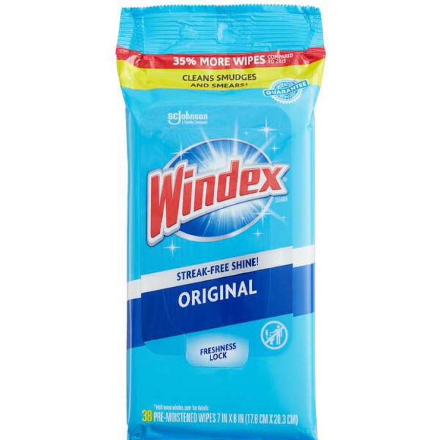 Cleaning Chemicals * | Sc Johnson Windex 322588 Single Use Multi Surface Glass Wipes 6/Case