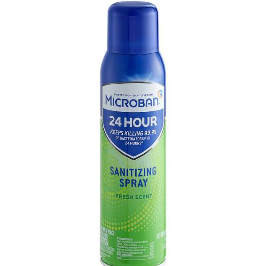 Cleaning Chemicals * | Microban Microban 48665 15 Oz. Aerosol Fresh Scented Sanitizing Spray