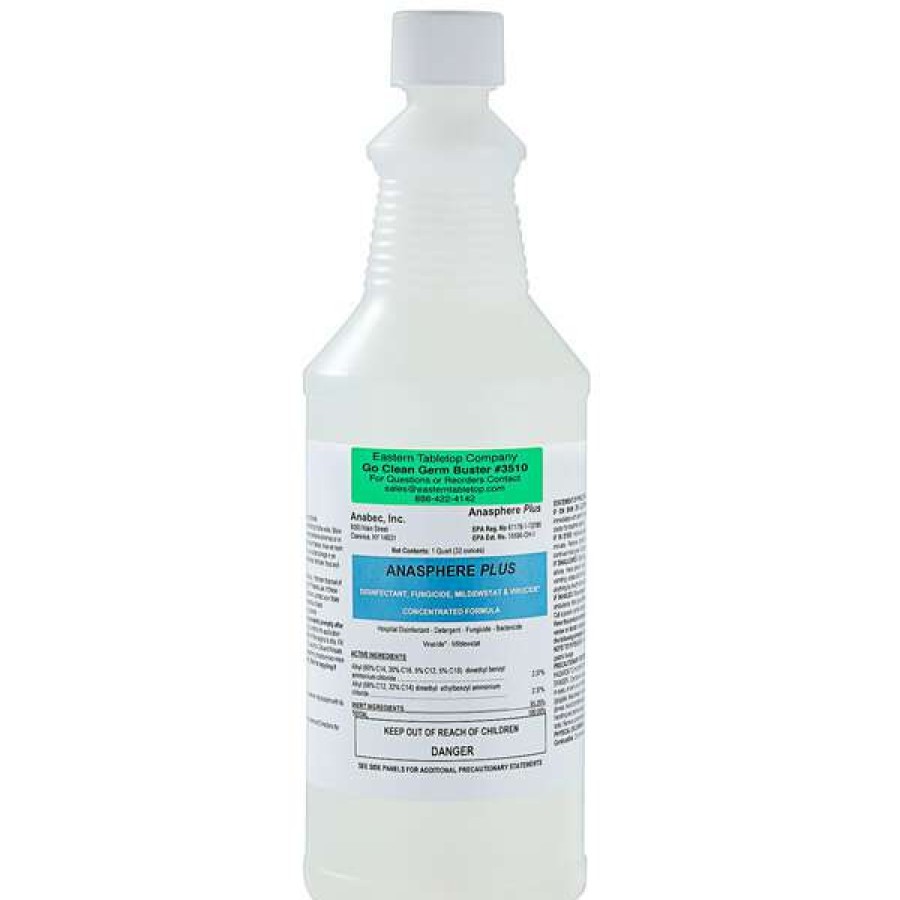 Cleaning Chemicals * | Eastern Tabletop 3510 1 Qt. Go Clean Germbuster Disinfectant