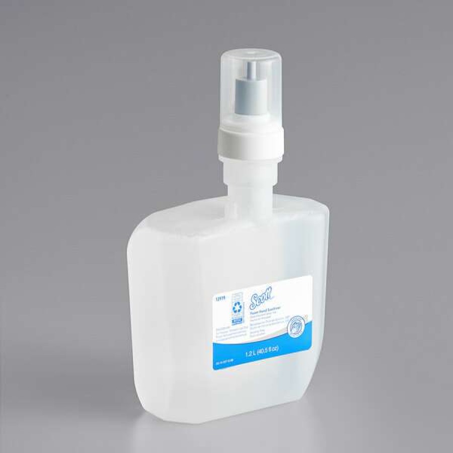 Hand Soap And Sanitizer * | Scott 12979 1.2 L Alcohol-Free Clear / Unscented Foaming Hand Sanitizer 2/Case