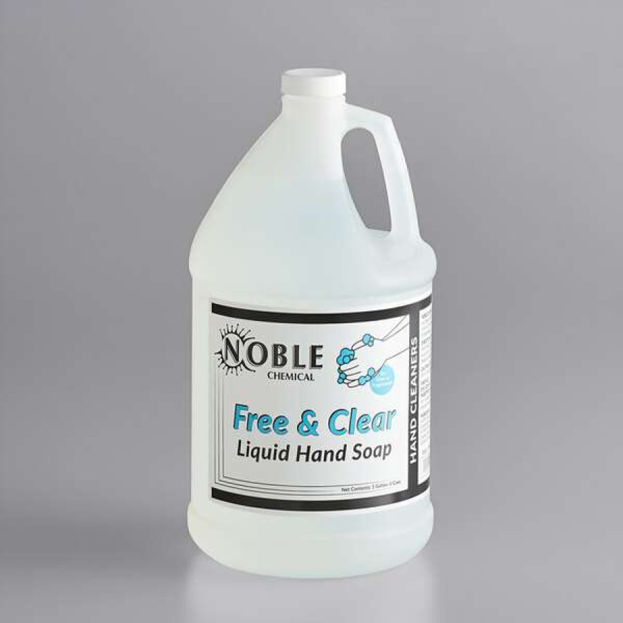 Hand Soap And Sanitizer * | Noble Chemical 1 Gallon / 128 Oz. Free & Clear Liquid Hand Soap