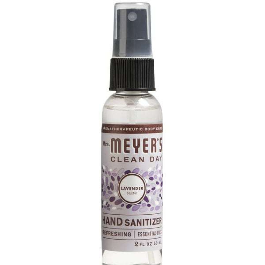 Hand Soap And Sanitizer * | Mrs. Meyer'S Mrs. Meyer'S Clean Day 300318 2 Oz. Lavender Hand Sanitizer 12/Case