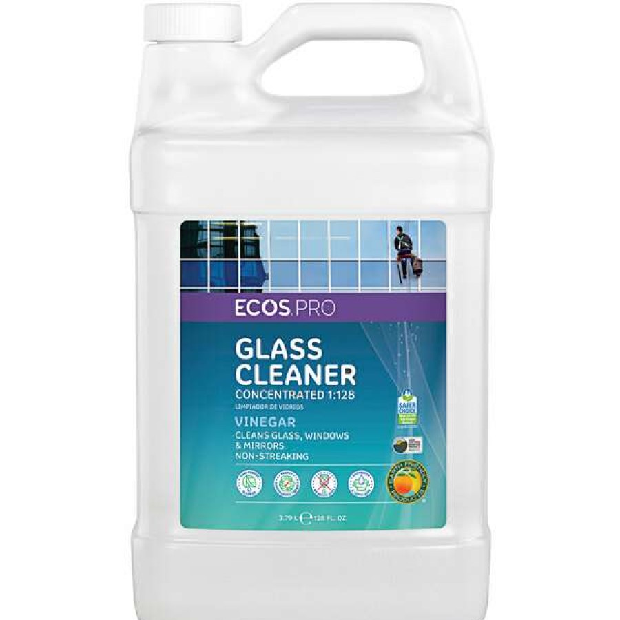 Cleaning Chemicals * | Ecos Pro Pl9297/04 1 Gallon Vinegar Glass Cleaner Concentrate 4/Case