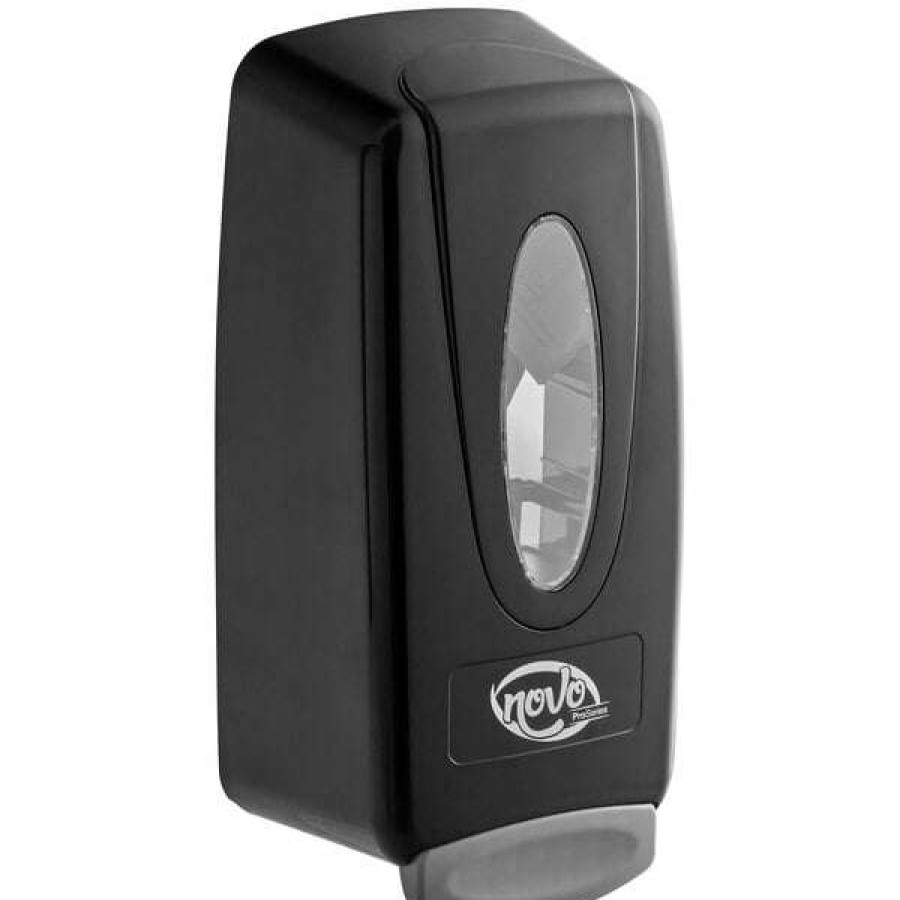 Hand Soap And Sanitizer * | Noble Chemical Novo Pro Series Black Manual Foam Hand Soap / Sanitizer Dispenser 1,000 Ml