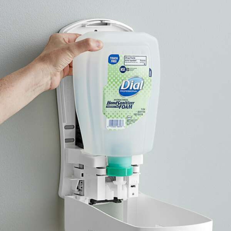 Hand Soap And Sanitizer * | Dial Dial Dia16694 Fit Universal Touch-Free Antibacterial 1 Liter Foam Hand Sanitizer Refill