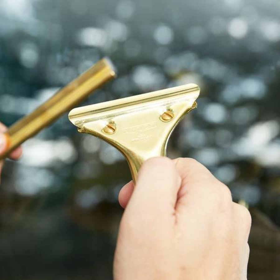 Cleaning Tools & Supplies * | Unger Unger Gs000 Goldenclip Brass Squeegee Handle