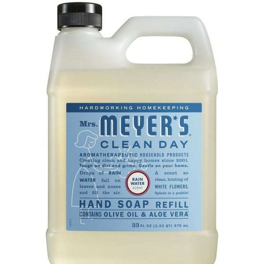 Hand Soap And Sanitizer * | Mrs. Meyer'S Mrs. Meyer'S Clean Day 308452 33 Oz. Rainwater Scented Hand Soap Refill 6/Case