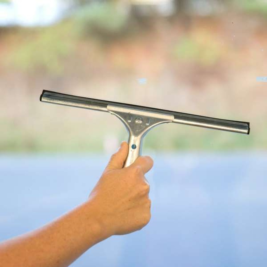 Cleaning Tools & Supplies * | Carlisle 4007000 12 Window Squeegee With Steel Handle