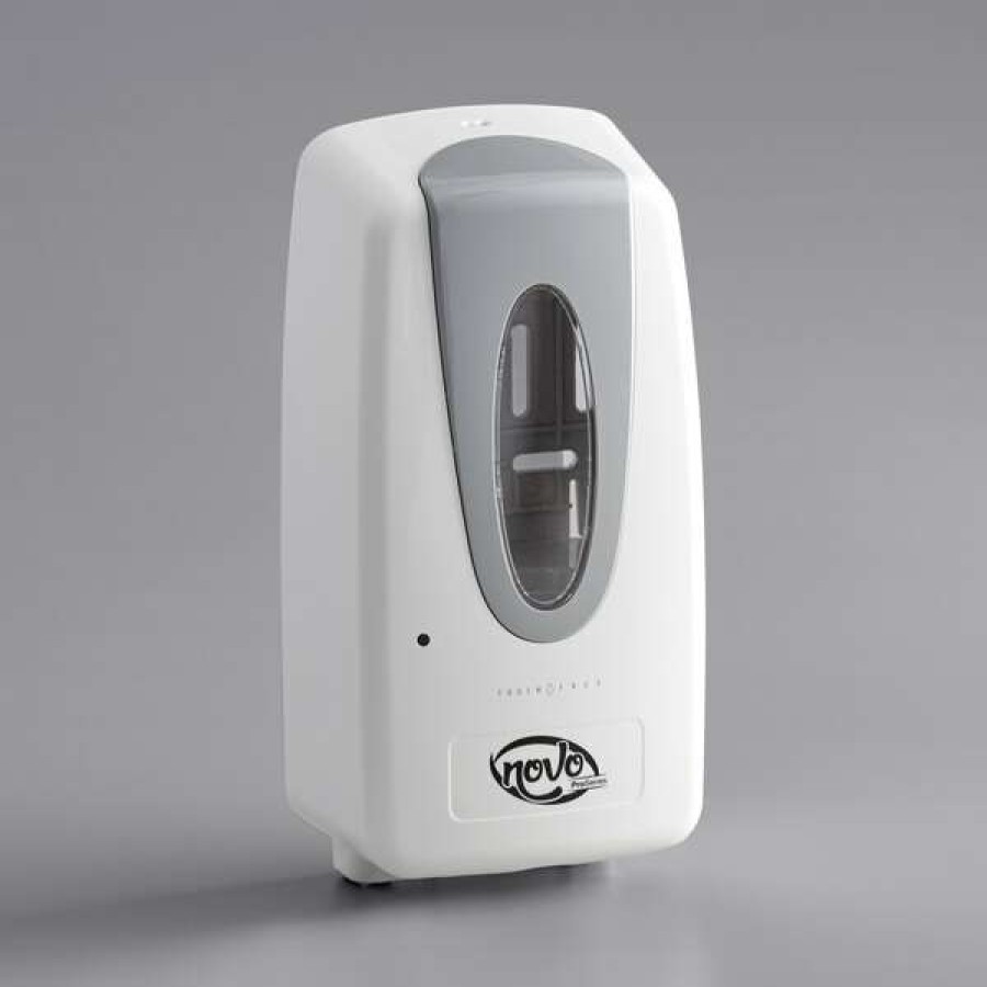 Hand Soap And Sanitizer * | Noble Chemical Novo Pro Series White Touch-Free Automatic Foam Hand Soap / Sanitizer Dispenser 1,000 Ml