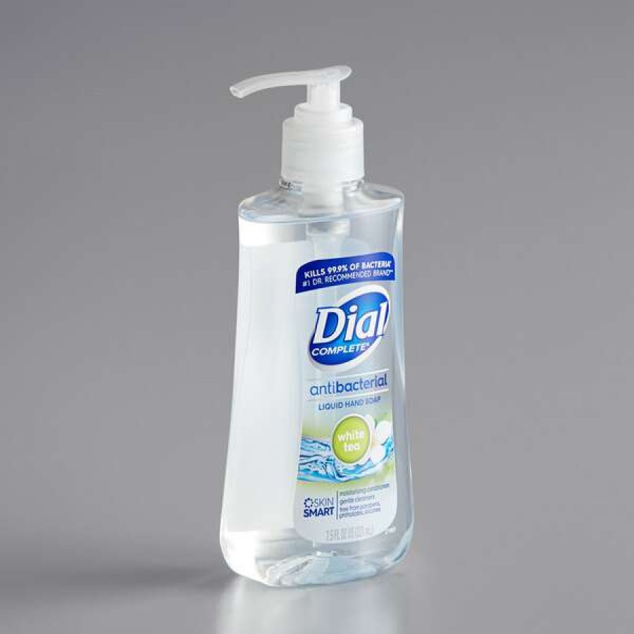 Hand Soap And Sanitizer * | Dial Dial Dia02660 Complete 7.5 Oz. White Tea And Vitamin E Antibacterial Liquid Hand Soap 12/Case