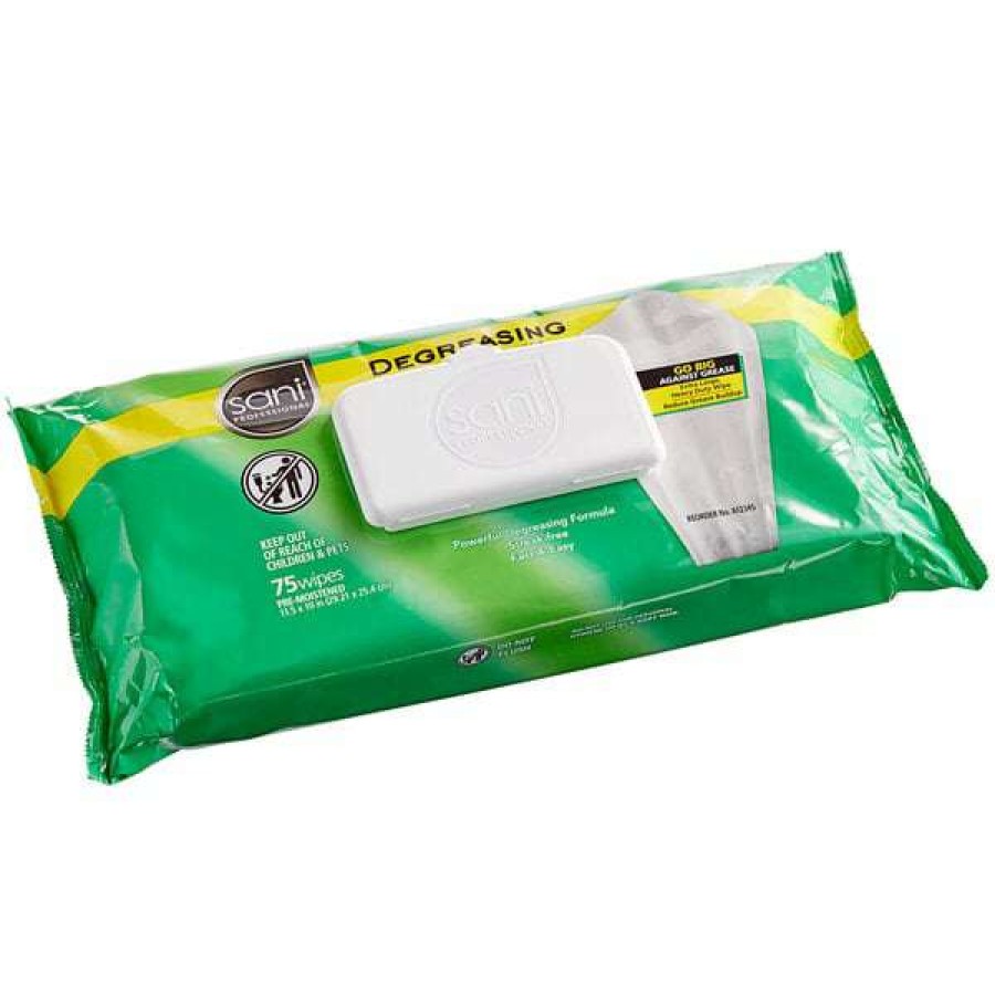 Cleaning Chemicals * | Sani Professional Degreasing Multi Surface Wipes 11 1/2 X 10 675/Case