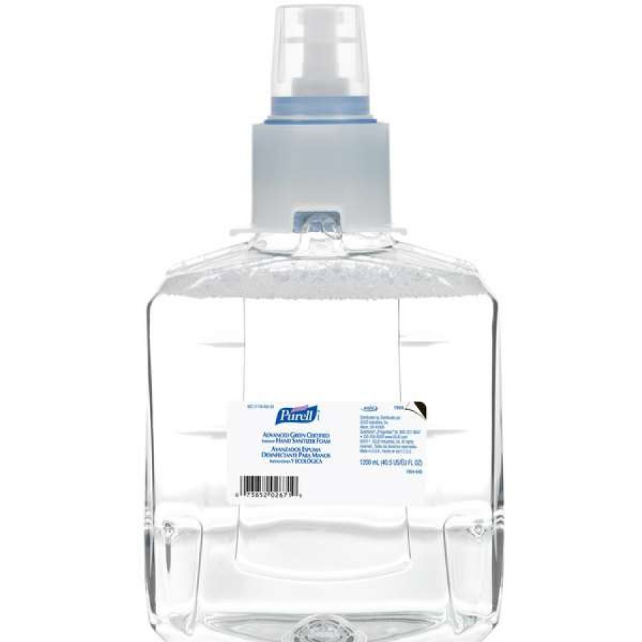 Hand Soap And Sanitizer * | Purell 1904-02 Ltx Advanced Green Certified 1200 Ml Foaming Instant Hand Sanitizer 2/Case