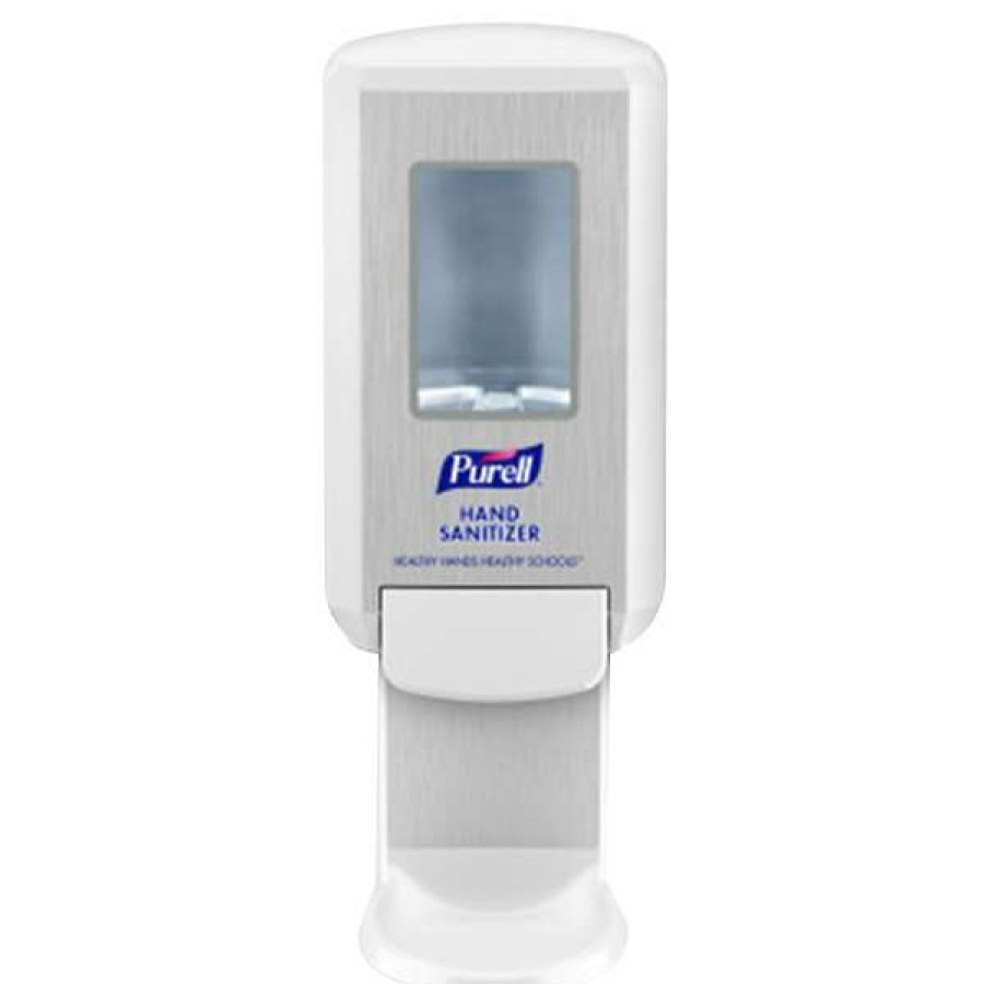 Hand Soap And Sanitizer * | Purell 5110-01 Education Cs4 1200 Ml White Manual Hand Sanitizer Dispenser