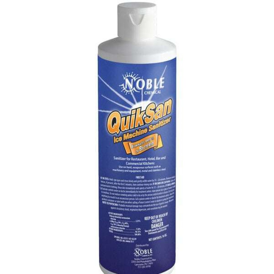 Cleaning Chemicals * | 1 Pt. / 16 Oz. Noble Chemical Quiksan Ice Machine Sanitizer