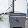 Cleaning Tools & Supplies * | Lavex Janitorial 19.5 Qt. Gray Divided Plastic Bucket / Caddy