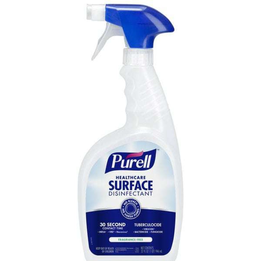 Cleaning Chemicals * | Purell Purell 3340-12 1 Qt. / 32 Oz. Fragrance Free Healthcare Surface Disinfectant 12/Case