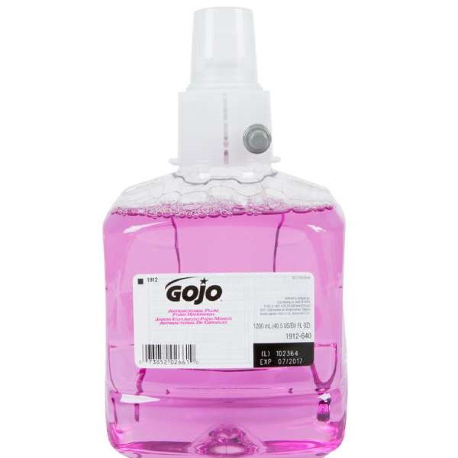 Hand Soap And Sanitizer * | Gojo 1912-02 Ltx Plum 1200 Ml Foaming Antibacterial Hand Soap