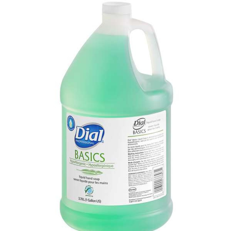 Hand Soap And Sanitizer * | Dial Dial Dia33809 Professional Basics 1 Gallon Hypoallergenic Liquid Hand Soap 4/Case