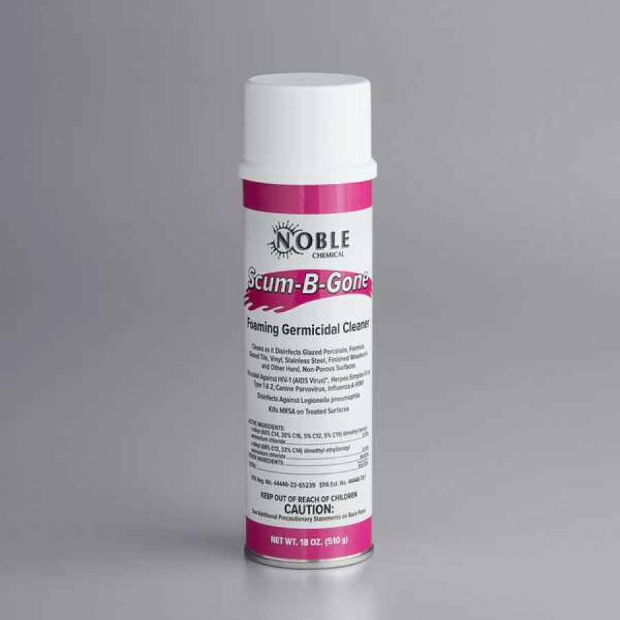 Cleaning Chemicals * | Noble Chemical 18 Oz. Scum-B-Gone Foaming Aerosol Germicidal Bathroom Cleaner