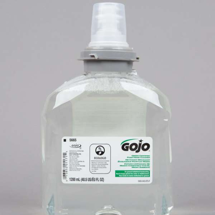 Hand Soap And Sanitizer * | Gojo 5665-02 Tfx 1200 Ml Green Certified Foam Hand Soap 2/Case