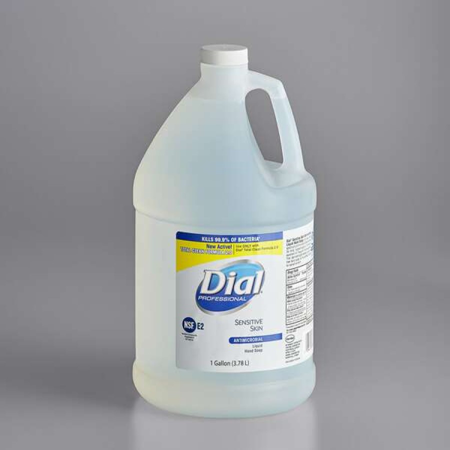 Hand Soap And Sanitizer * | Dial Dial Dia82838 Sensitive Skin Antibacterial 1 Gallon Liquid Hand Soap Refill