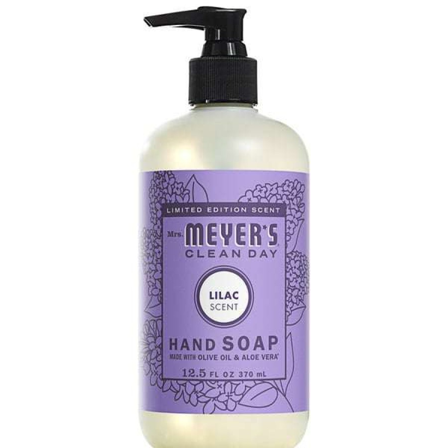 Hand Soap And Sanitizer * | Mrs. Meyer'S Mrs. Meyer'S Clean Day 670757 12.5 Oz. Lilac Scented Hand Soap With Pump 6/Case