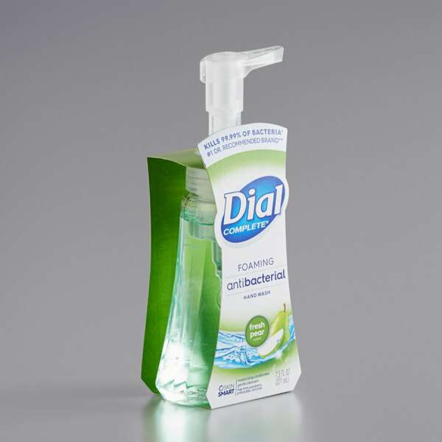 Hand Soap And Sanitizer * | Dial Dial Dia02934 Complete 7.5 Oz. Fresh Pear Antibacterial Foaming Hand Wash 8/Case