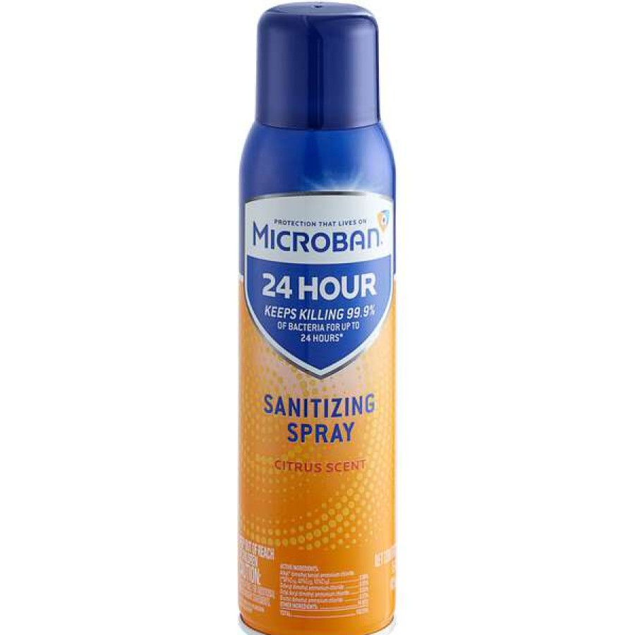 Cleaning Chemicals * | Microban Microban 48626 15 Oz. Aerosol Citrus Scented Sanitizing Spray