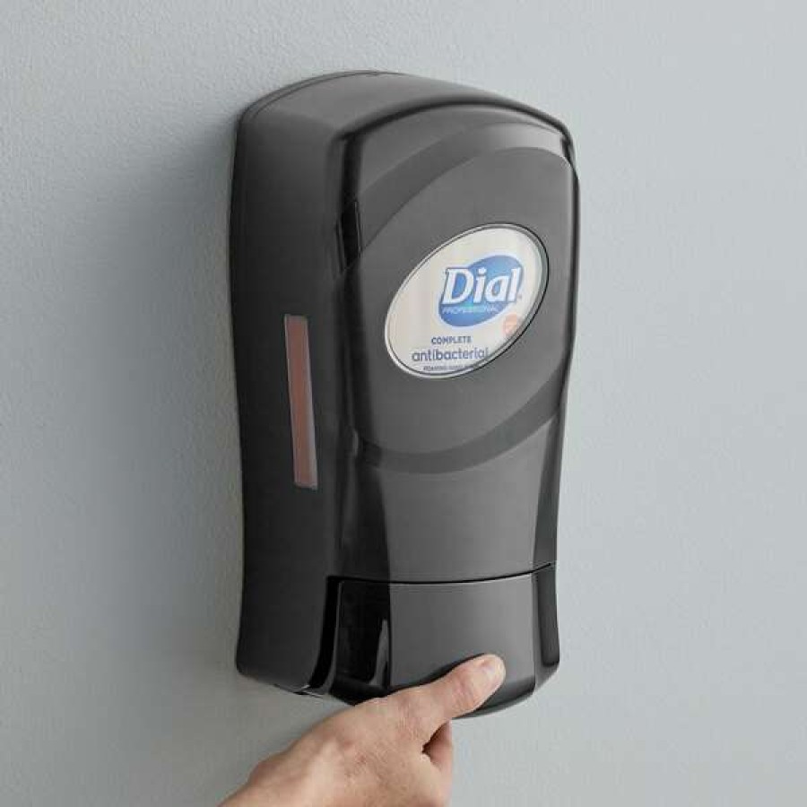 Hand Soap And Sanitizer * | Dial Dial Dia16619 Fit Universal Manual 1.2 Liter Slate Hand Soap / Hand Sanitizer Dispenser