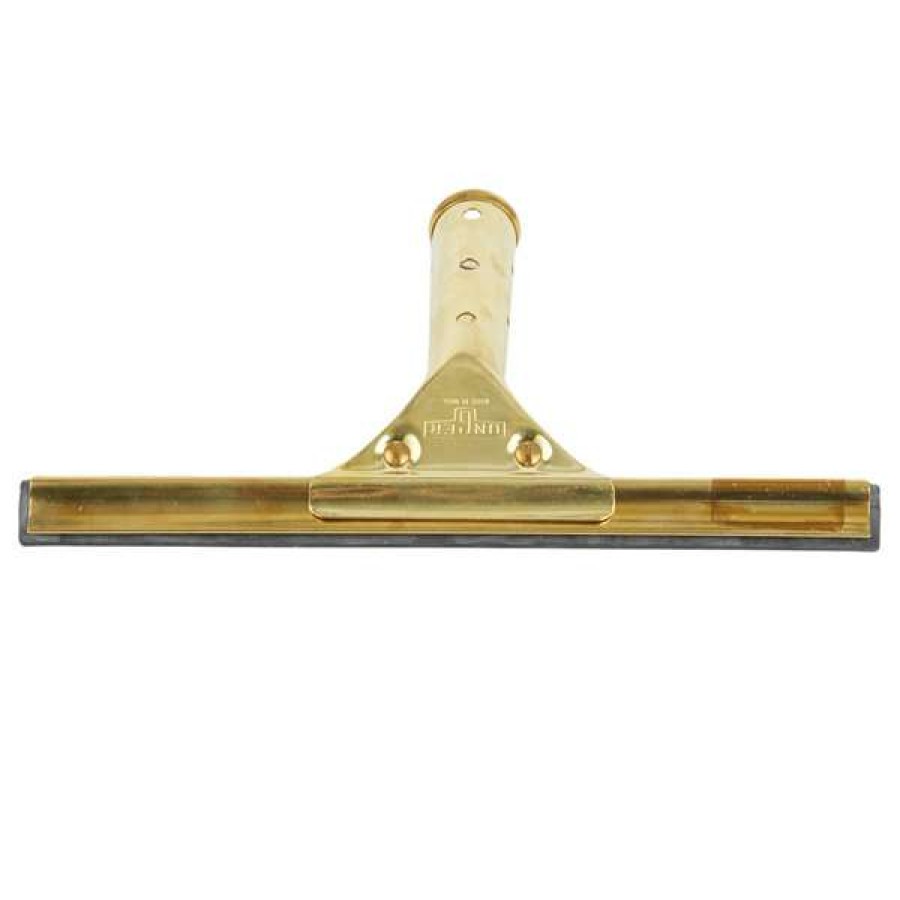 Cleaning Tools & Supplies * | Unger Unger Gs250 Goldenclip 10 Window Squeegee With Brass Handle