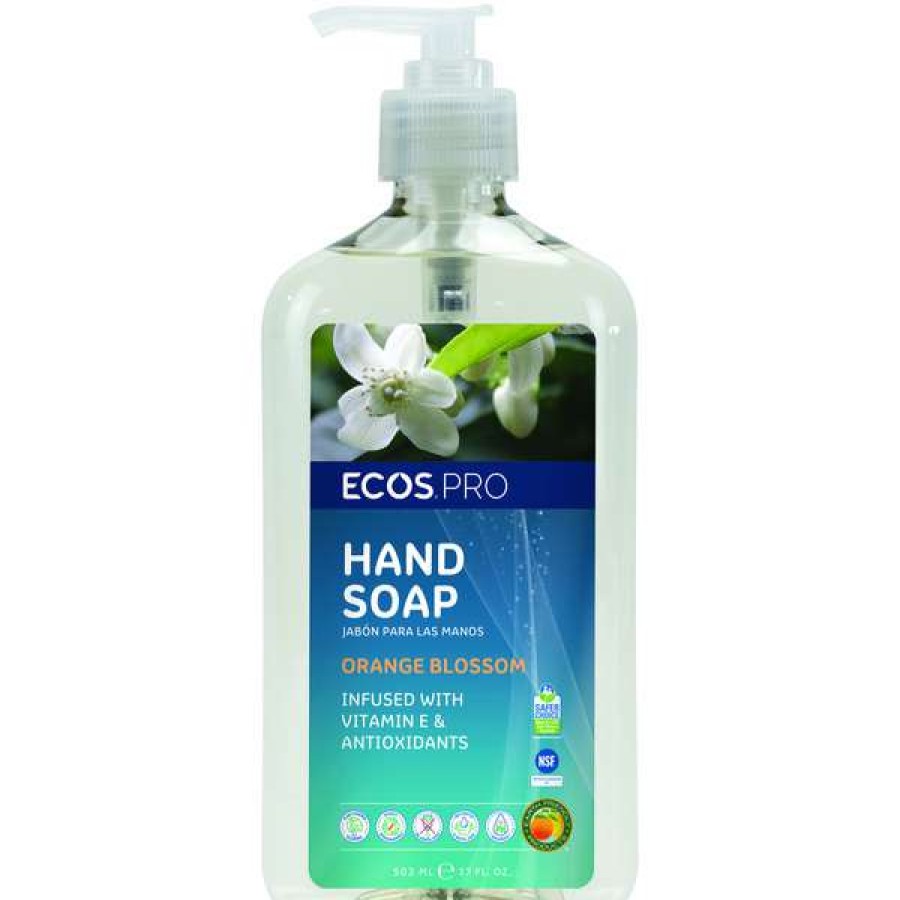 Cleaning Chemicals * | Ecos Pl9484/6 Pro 17 Oz. Orange Blossom Scented Hand Soap With Pump 6/Case