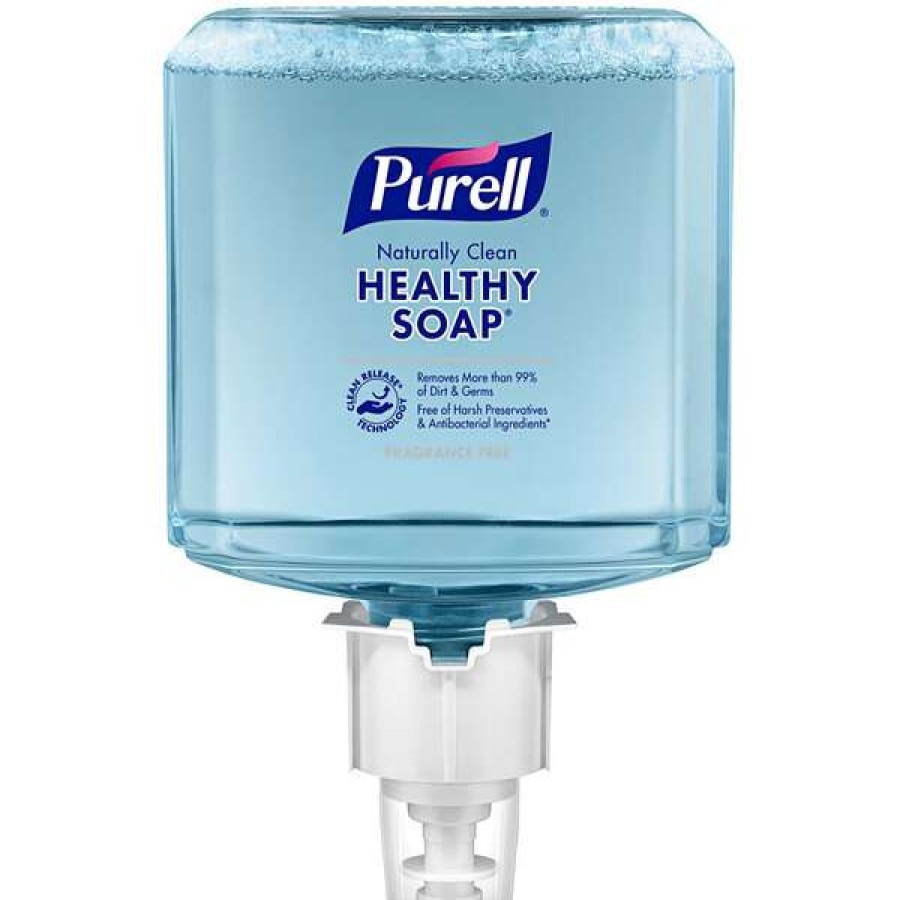 Hand Soap And Sanitizer * | Purell 6470-02 Crt Healthy Soap Professional Es6 1200 Ml Naturally Clean Fragrance Free Foaming Hand Soap 2/Case