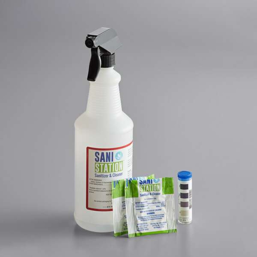 Cleaning Chemicals * | San Jamar 200105Hskit Sani Station Hard Surface Cleaning / Sanitizing Kit