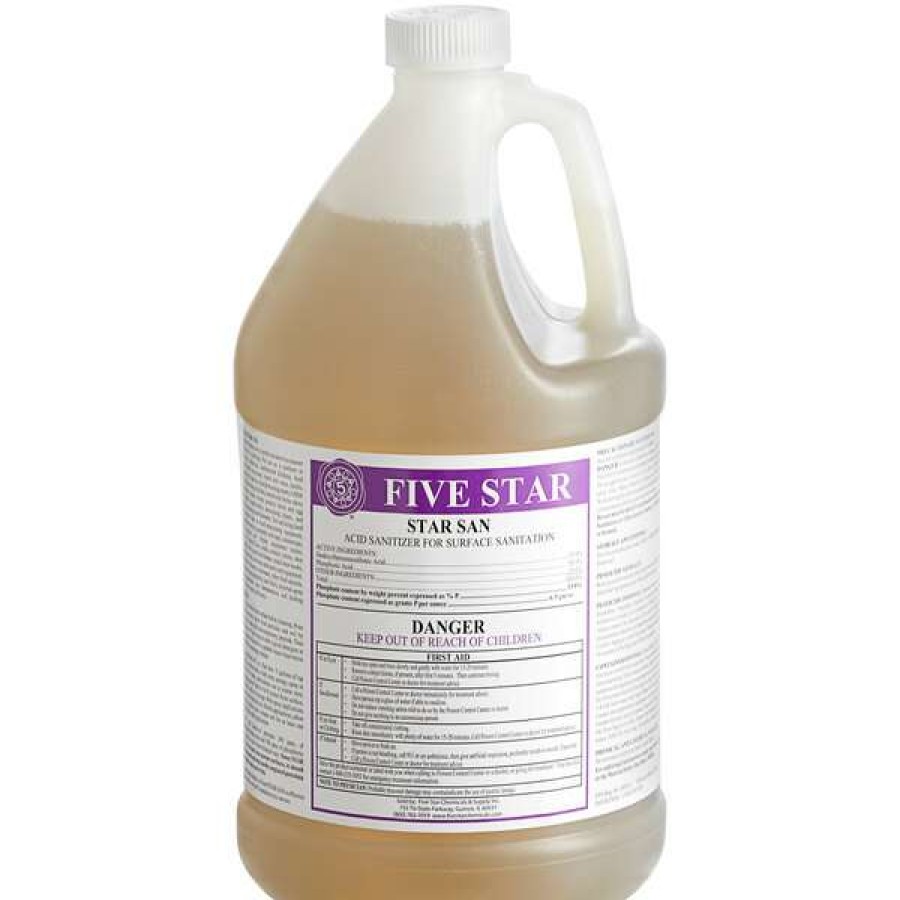 Cleaning Chemicals * | Five Star Chemicals 26-Sts-Fs01-04 Star San High-Foaming Brewery Sanitizer 1 Gallon 4/Case