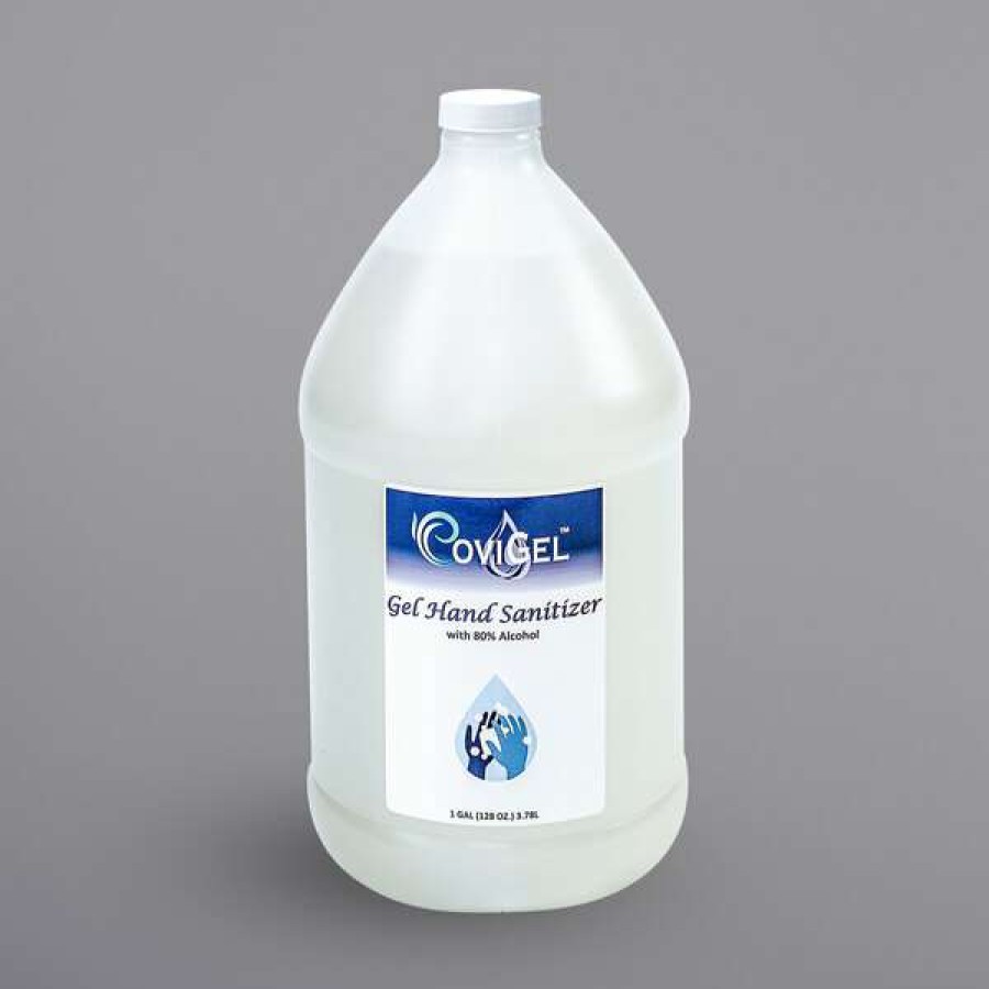 Hand Soap And Sanitizer * | Covi Clean 80047 Covigel 1 Gallon Jug Gel Hand Sanitizer With Pump 2/Case