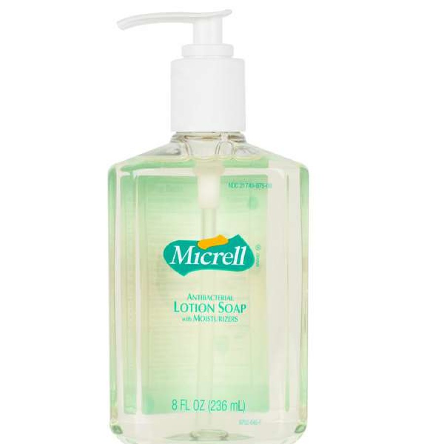 Hand Soap And Sanitizer * | Micrell 9752-12 8 Oz. Floral Antibacterial Lotion Hand Soap With Pcmx And Pump 12/Case