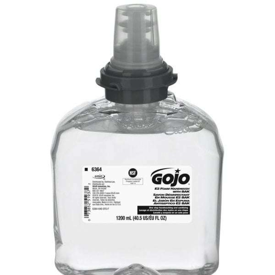 Hand Soap And Sanitizer * | Gojo 6364-02 Tfx 1200 Ml E2 Sanitizing Foam Hand Soap 2/Case