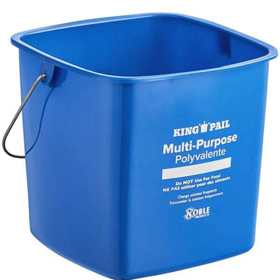 Cleaning Tools & Supplies * | Noble Products King-Pail 6 Qt. Blue Cleaning Pail