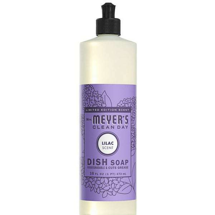 Cleaning Chemicals * | Mrs. Meyer'S Mrs. Meyer'S Clean Day 347645 16 Oz. Lilac Scented Dish Soap 6/Case