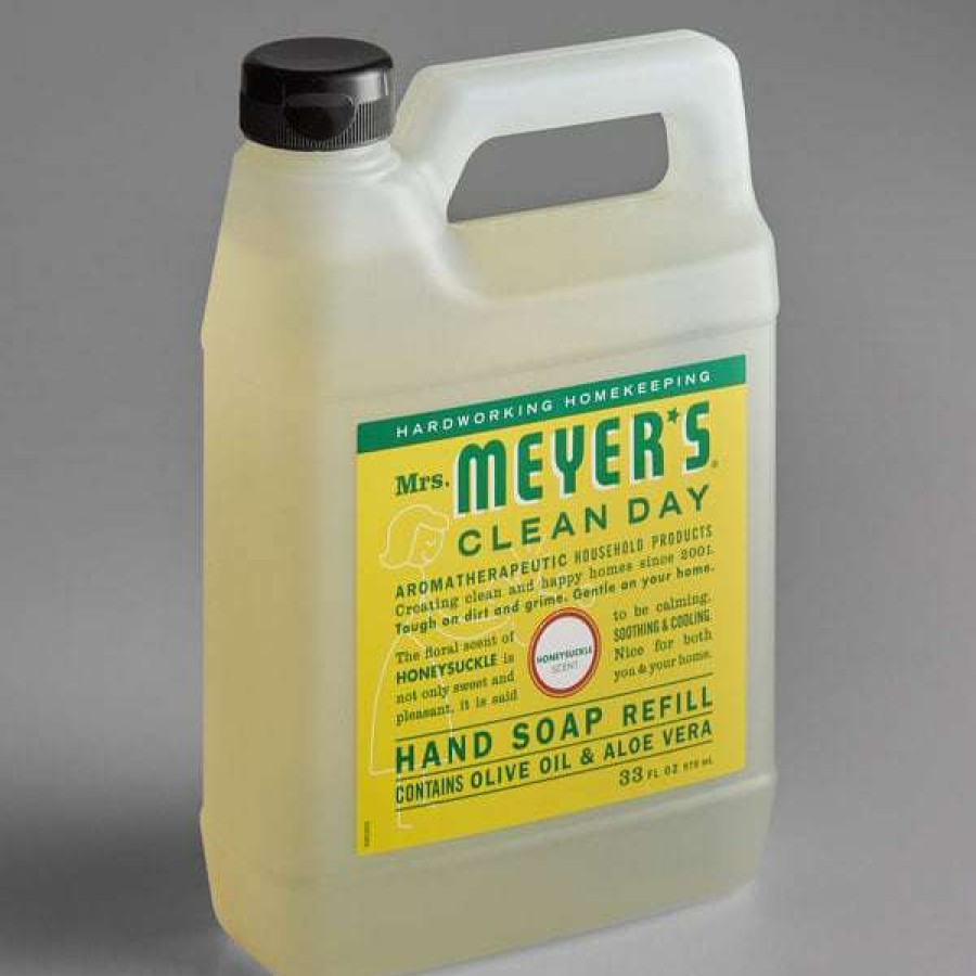 Hand Soap And Sanitizer * | Mrs. Meyer'S Mrs. Meyer'S Clean Day 666708 33 Oz. Honeysuckle Scented Hand Soap Refill 6/Case