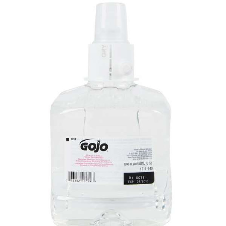 Hand Soap And Sanitizer * | Gojo 1911-02 Ltx Clear & Mild 1200 Ml Fragrance Free Foaming Hand Soap 2/Case