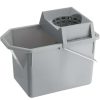 Cleaning Tools & Supplies * | Rubbermaid Fg619400Stl 15 Qt. Gray Pail And Mop Strainer Combo